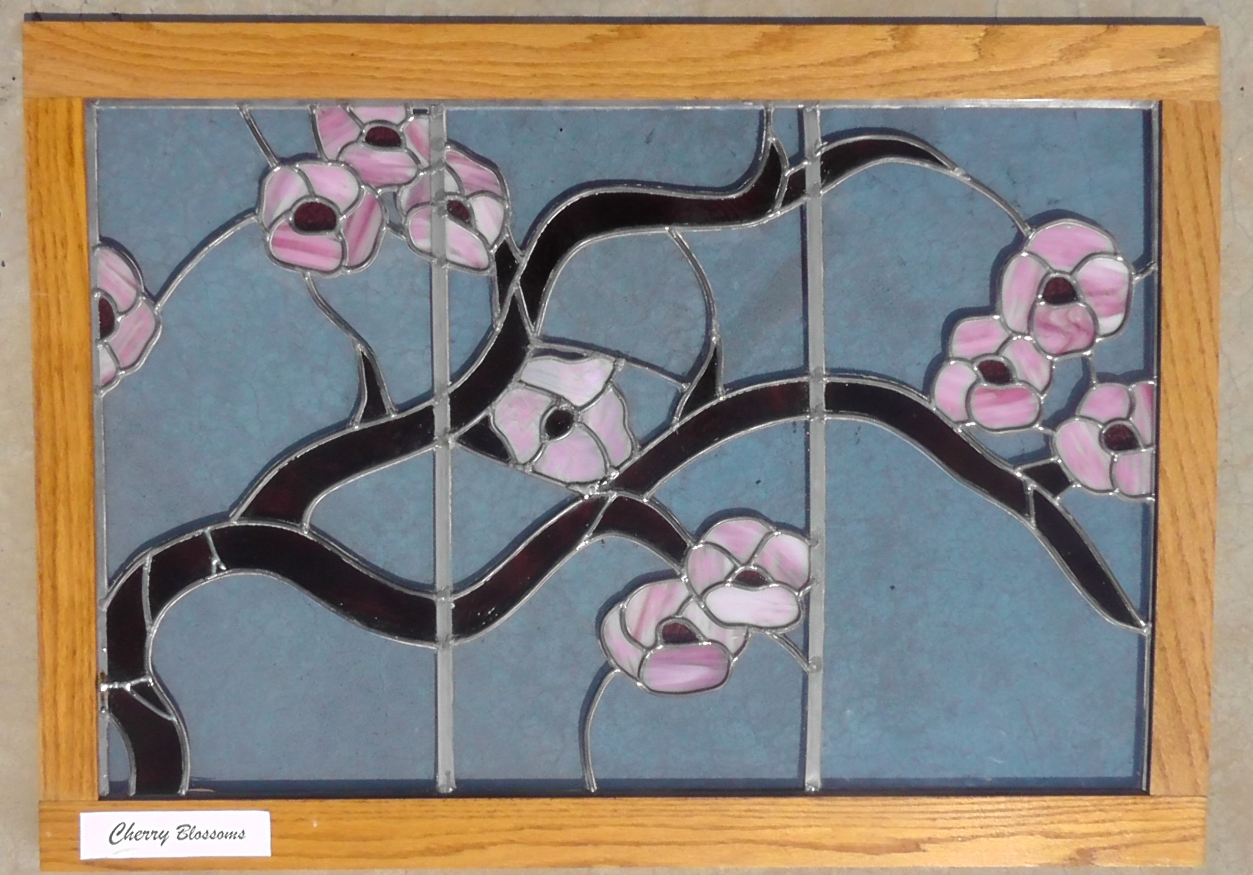 Cherry Blossom Stained Glass Window-image