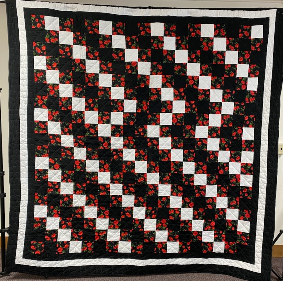 Red and Black Blocks Quilt main image