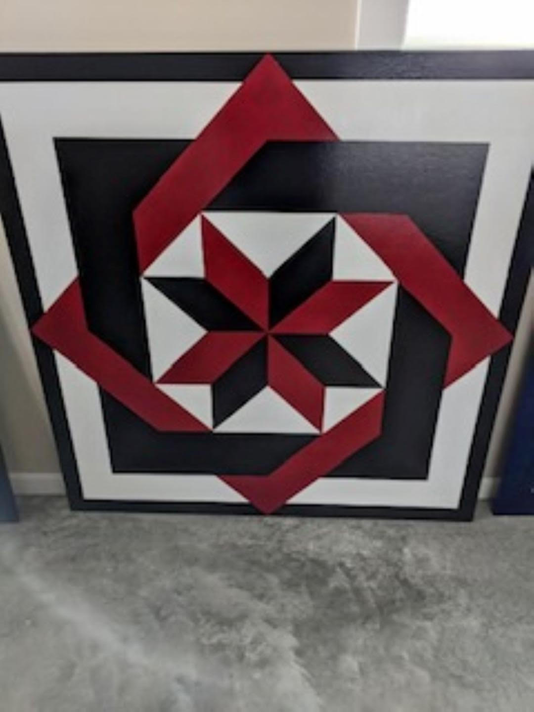 Painted Barn Quilt-Labyrinth-image