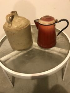 Ceramic Jug and Metal Coffee Pot-image