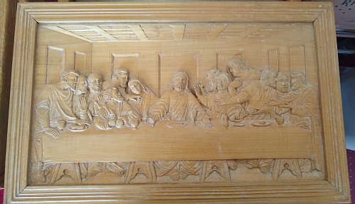 Wood Carved Last Supper-image