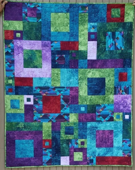 Fourteen Squared Throw Quilt-image