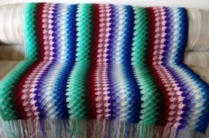Colorful Crocheted Afghan-image