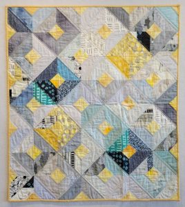 Yellow Makes it Pop Baby Quilt-image