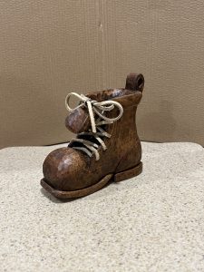 Carved Wooden Shoe-image