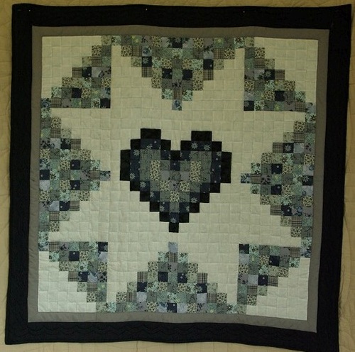 Pieced Heart Wall Quilt main image