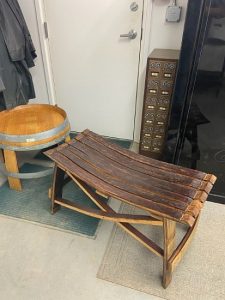 Wine Barrel Table and Bench-image