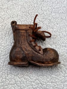 Hand Carved Shoe-image