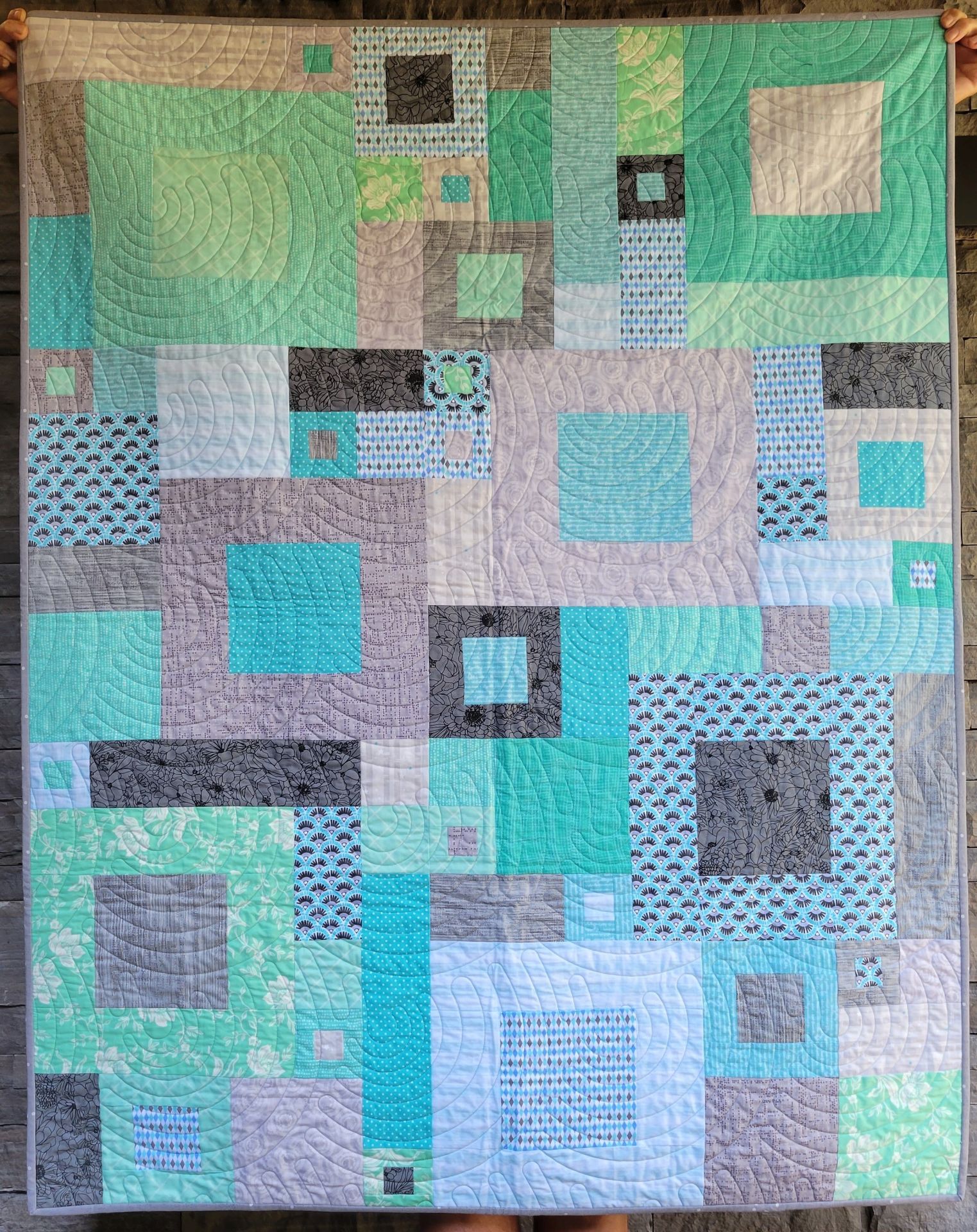 Fourteen Squared Quilt-image